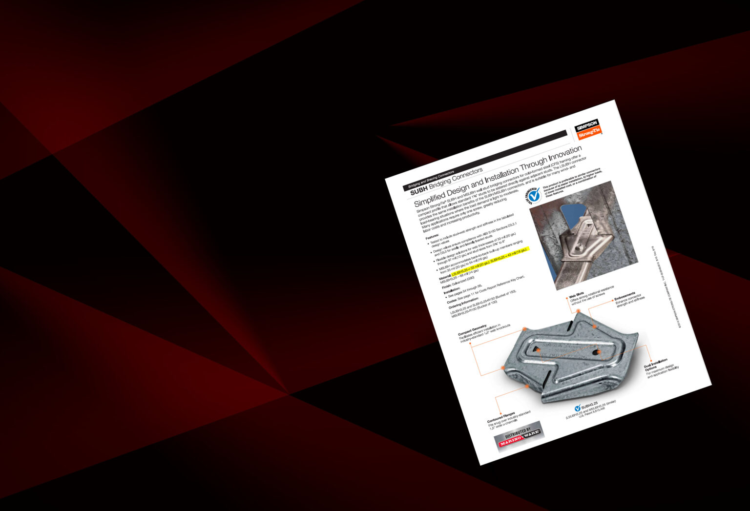 Simpson Bridge Clips Catalog