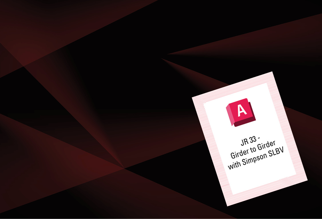 JR 33 - Girder to Girder With Simpson SLBV Hanger