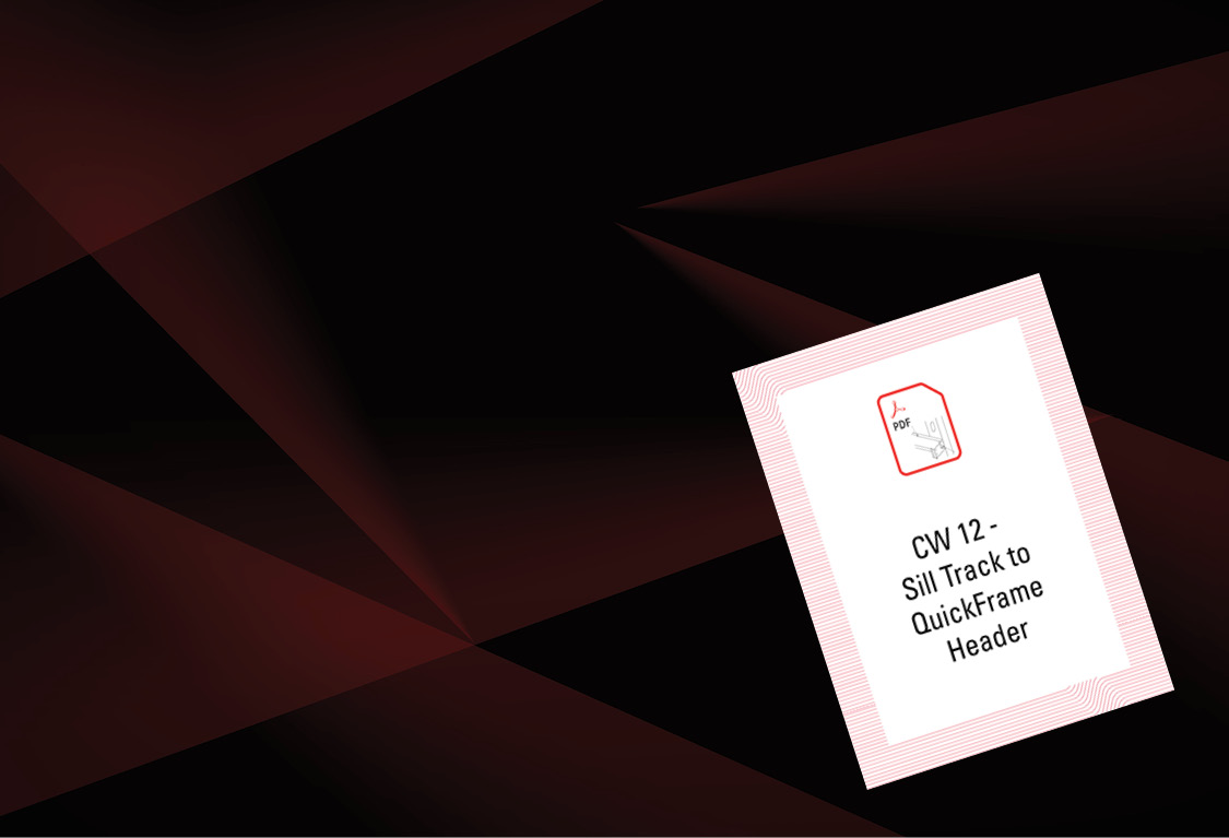 CW 12 - Sill Track Connection to QuickFrame Header System