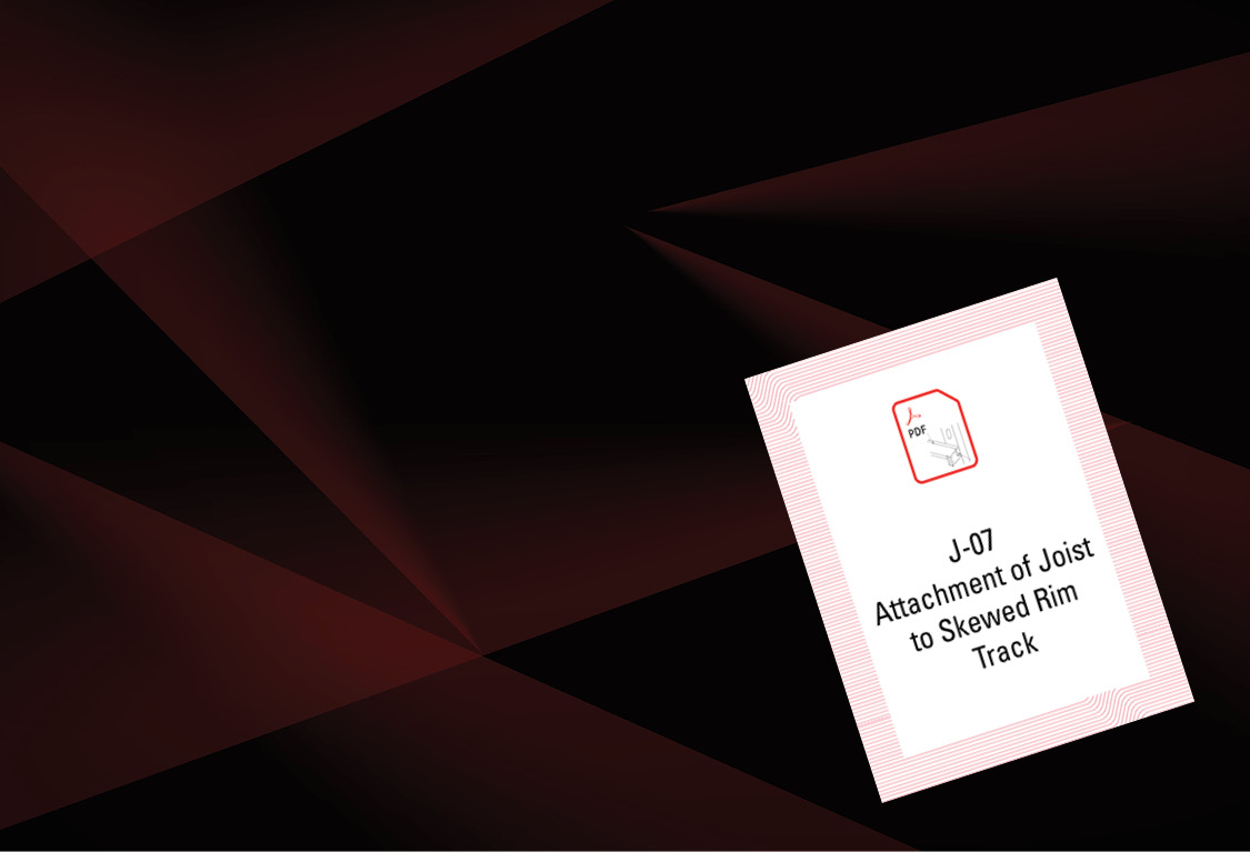 J-07 Attachment of Joist to Skewed Rim Track