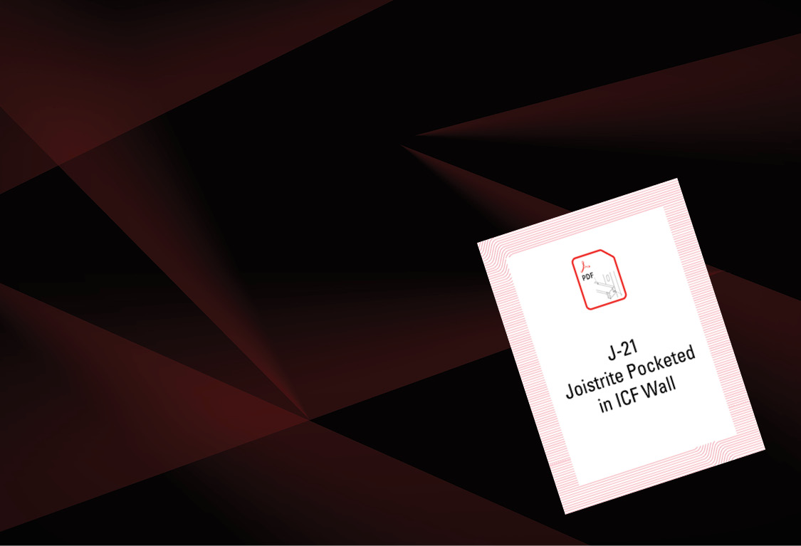 JR 21 - Joist Pocketed in ICF Wall