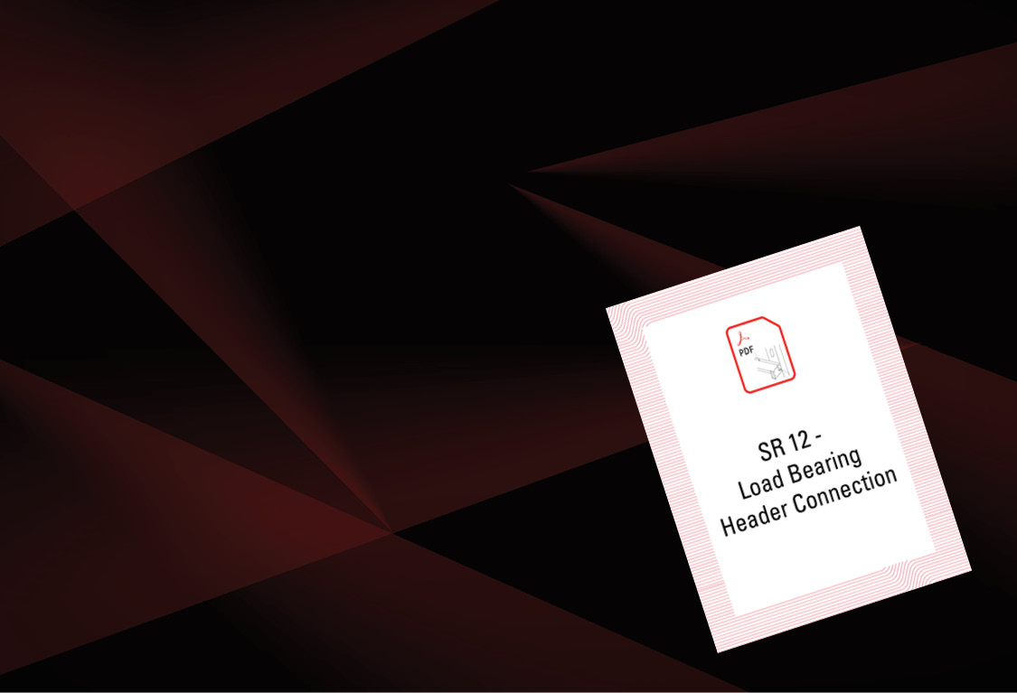 SR 12 - Load Bearing Header Connection