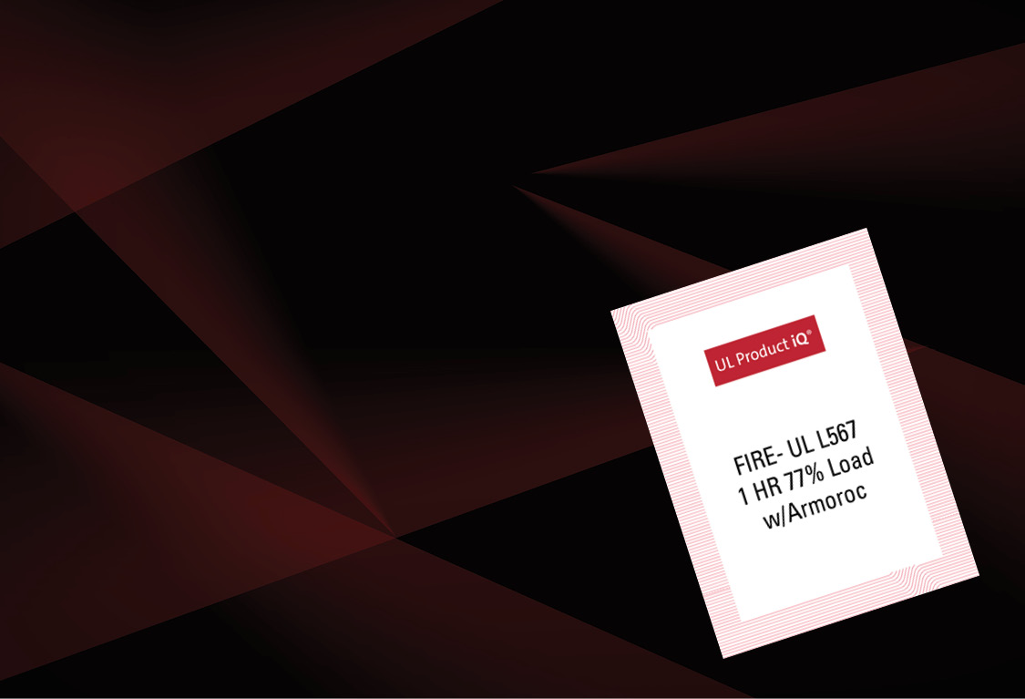 FIRE- UL L567 1 HR 77% Load w/Armoroc